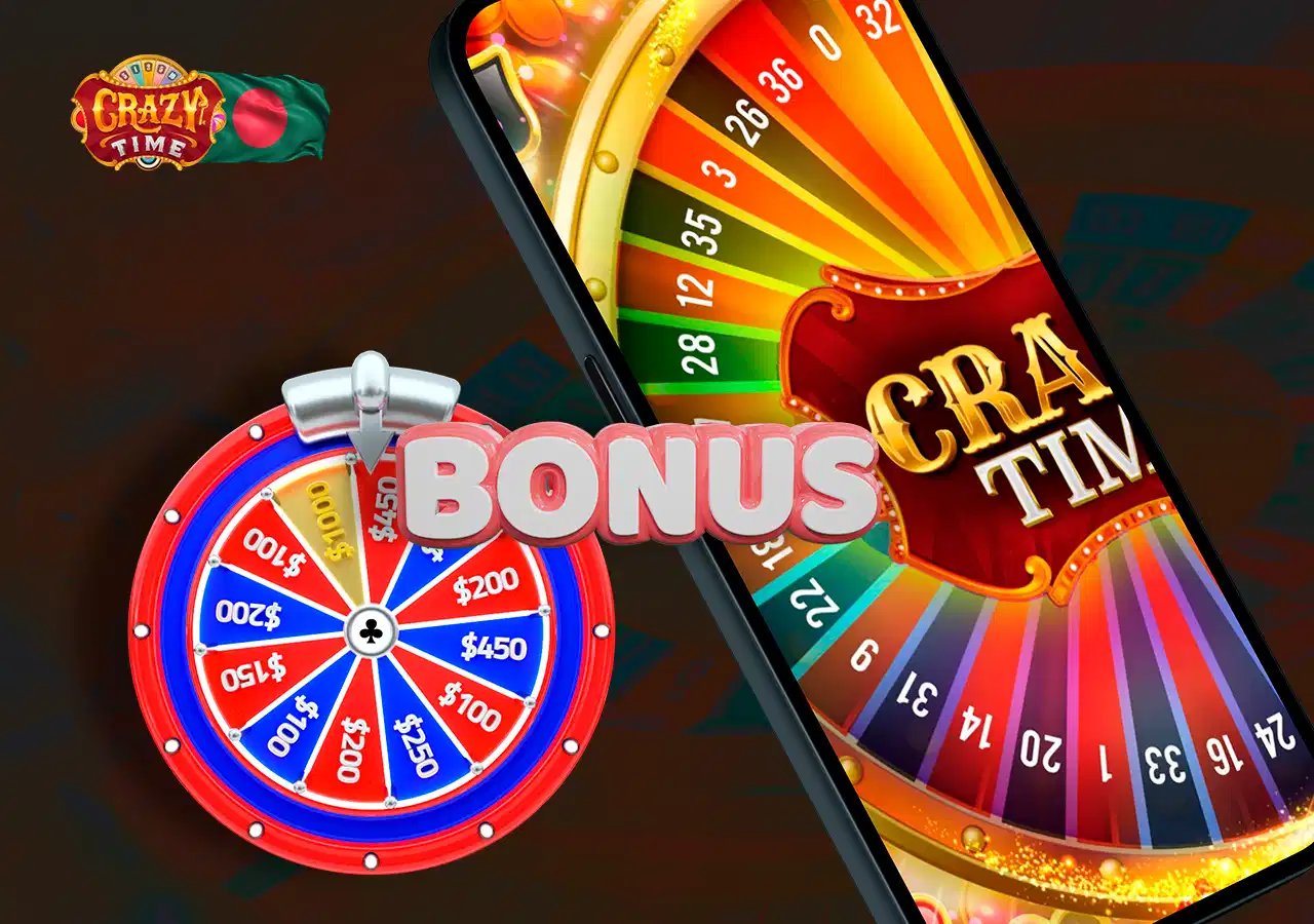 Screenshot of casino on mobile and bonus mark